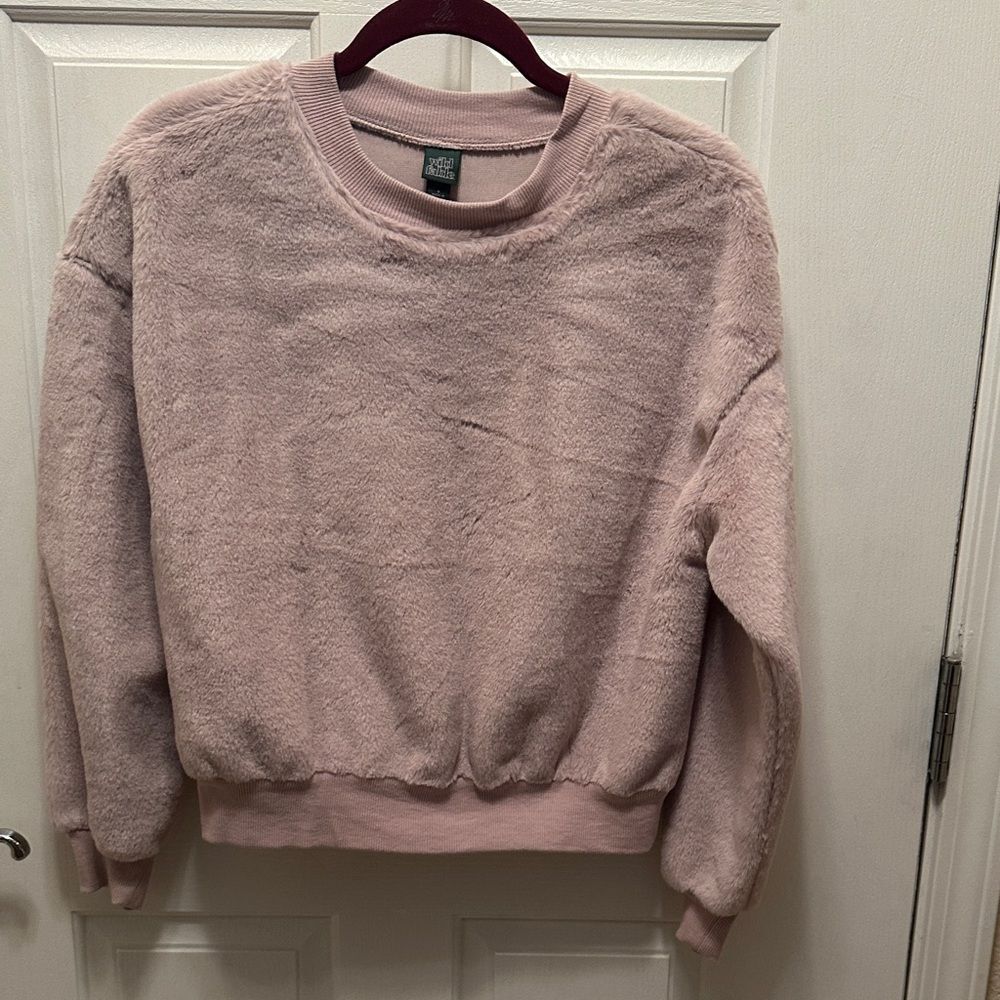 Wild Fable Super Soft Pink Fleece Sweatshirt Size Small